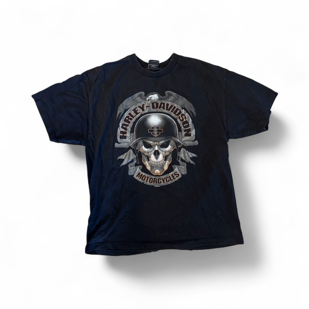 Harley-Davidson Black Tee with Orange Logo